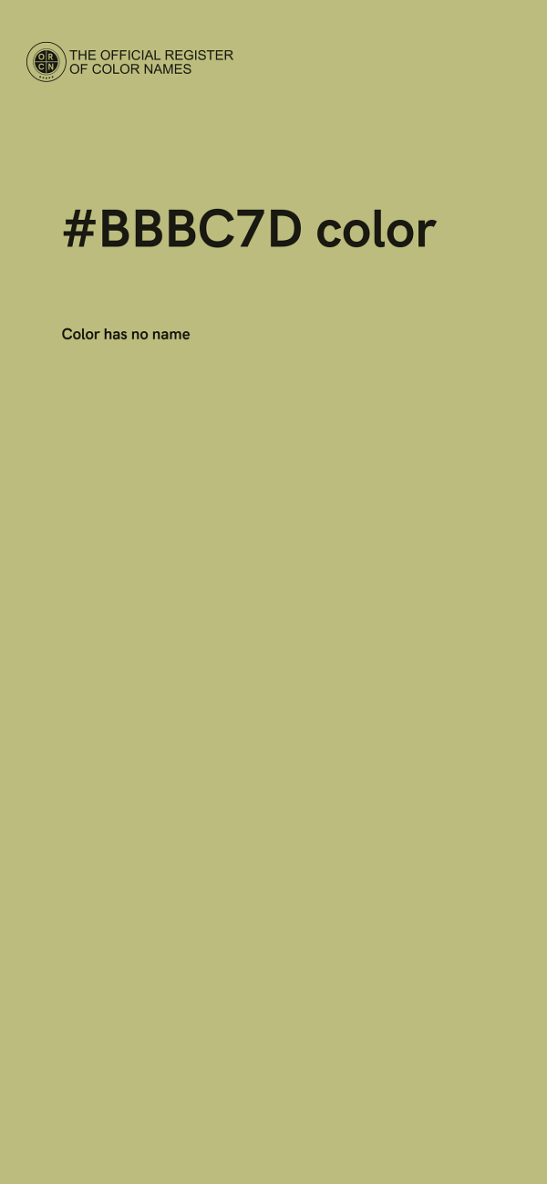 #BBBC7D color image