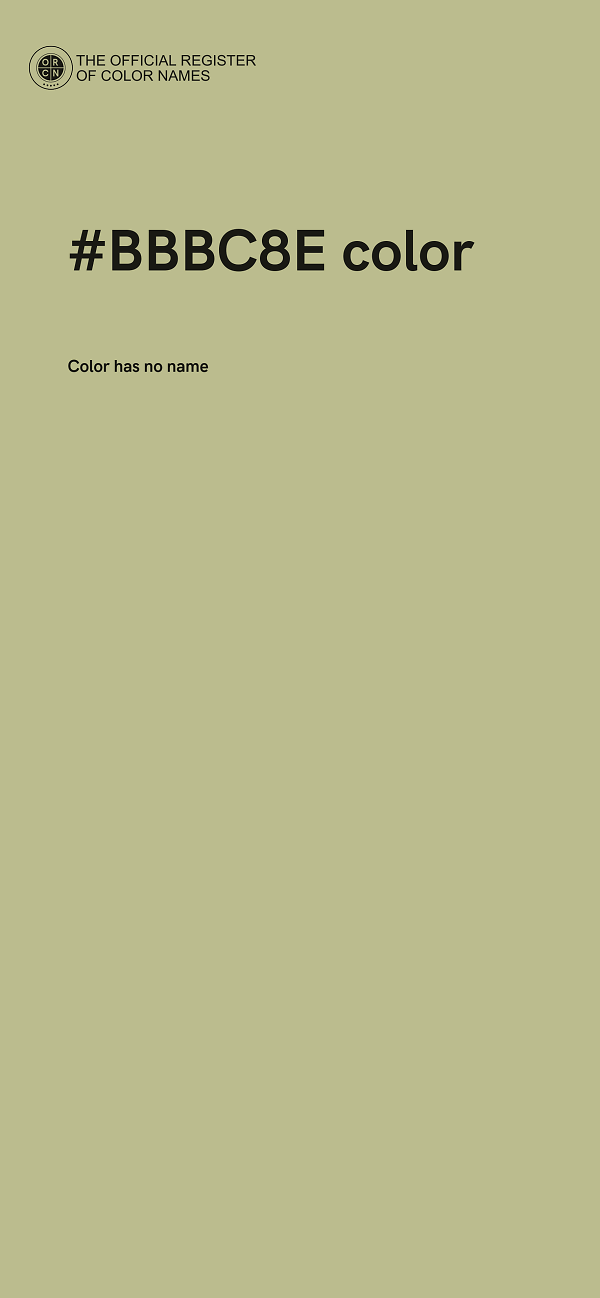 #BBBC8E color image
