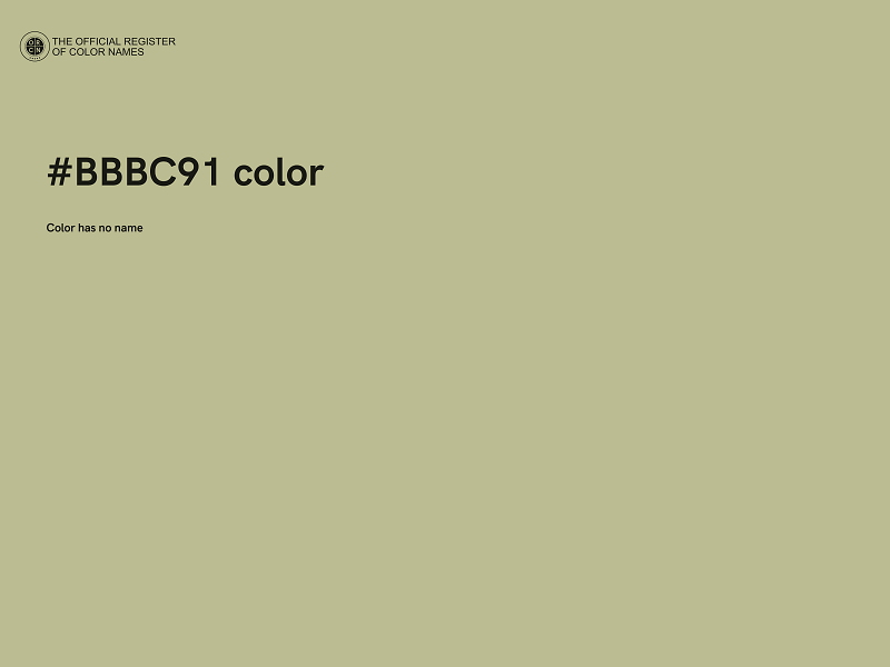 #BBBC91 color image