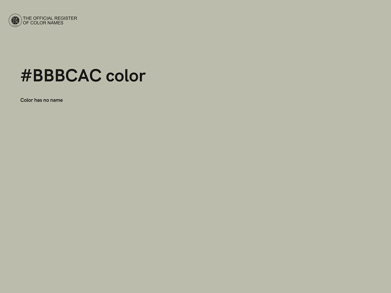 #BBBCAC color image