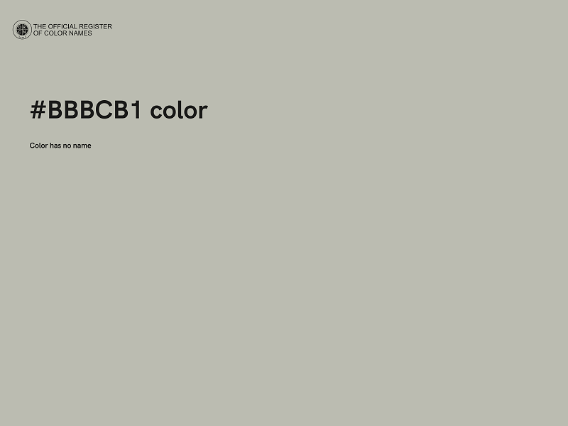#BBBCB1 color image