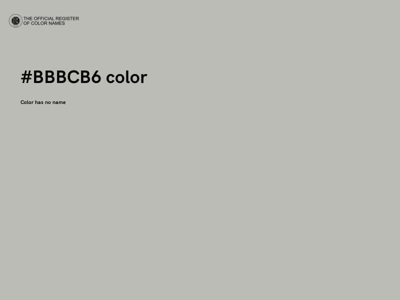 #BBBCB6 color image
