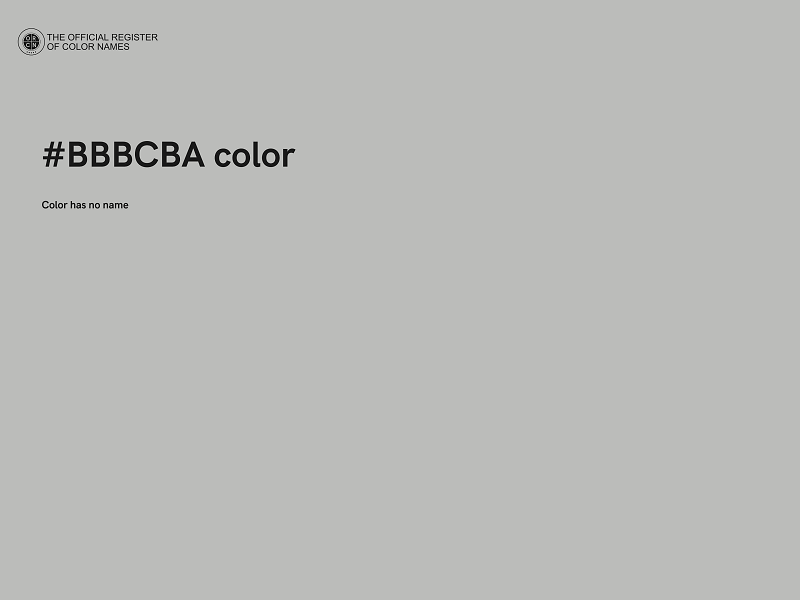 #BBBCBA color image