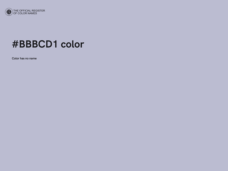 #BBBCD1 color image