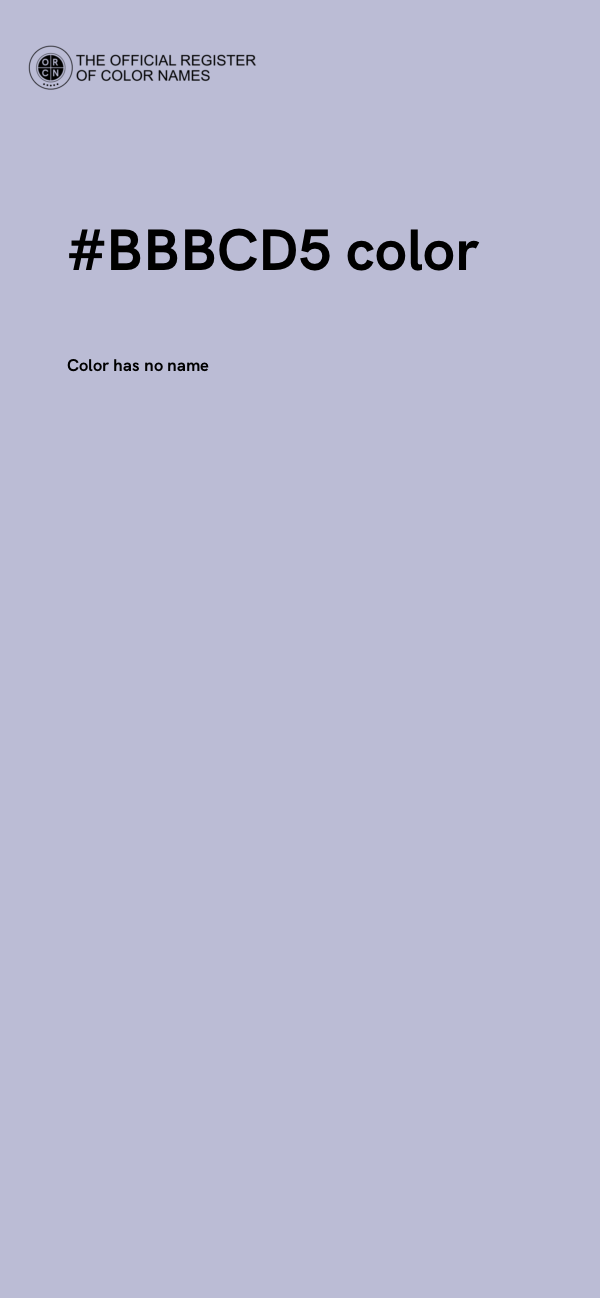 #BBBCD5 color image