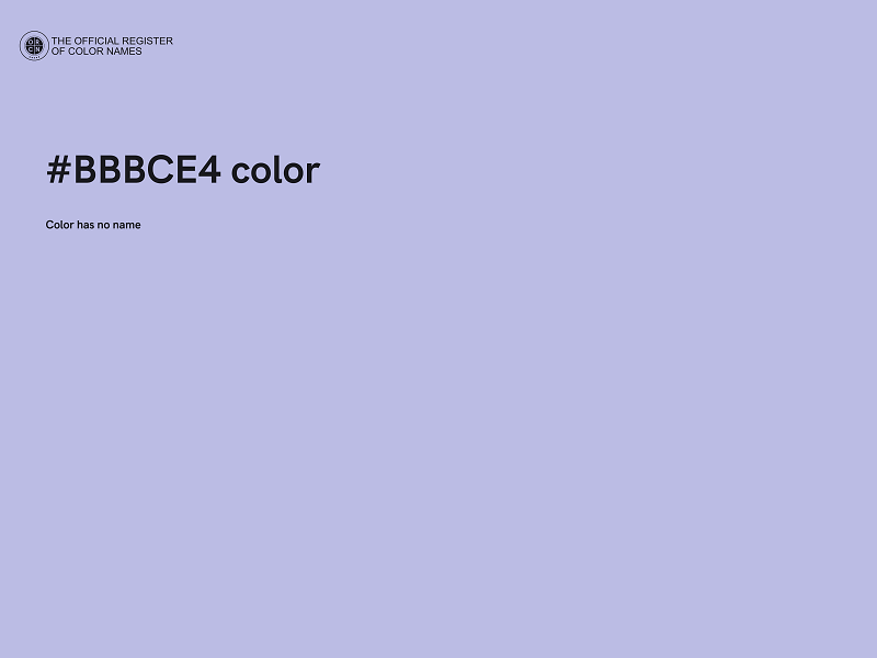 #BBBCE4 color image