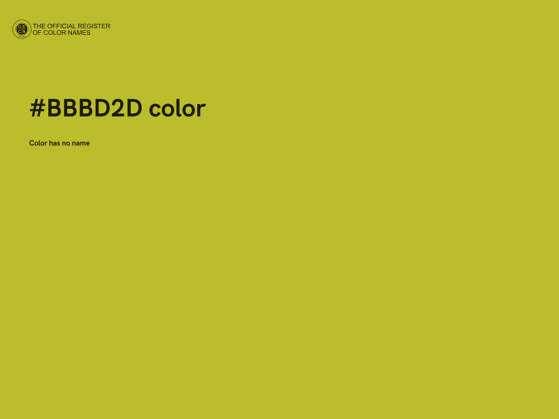 #BBBD2D color image