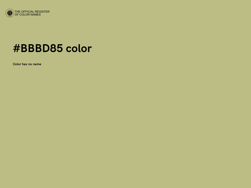 #BBBD85 color image