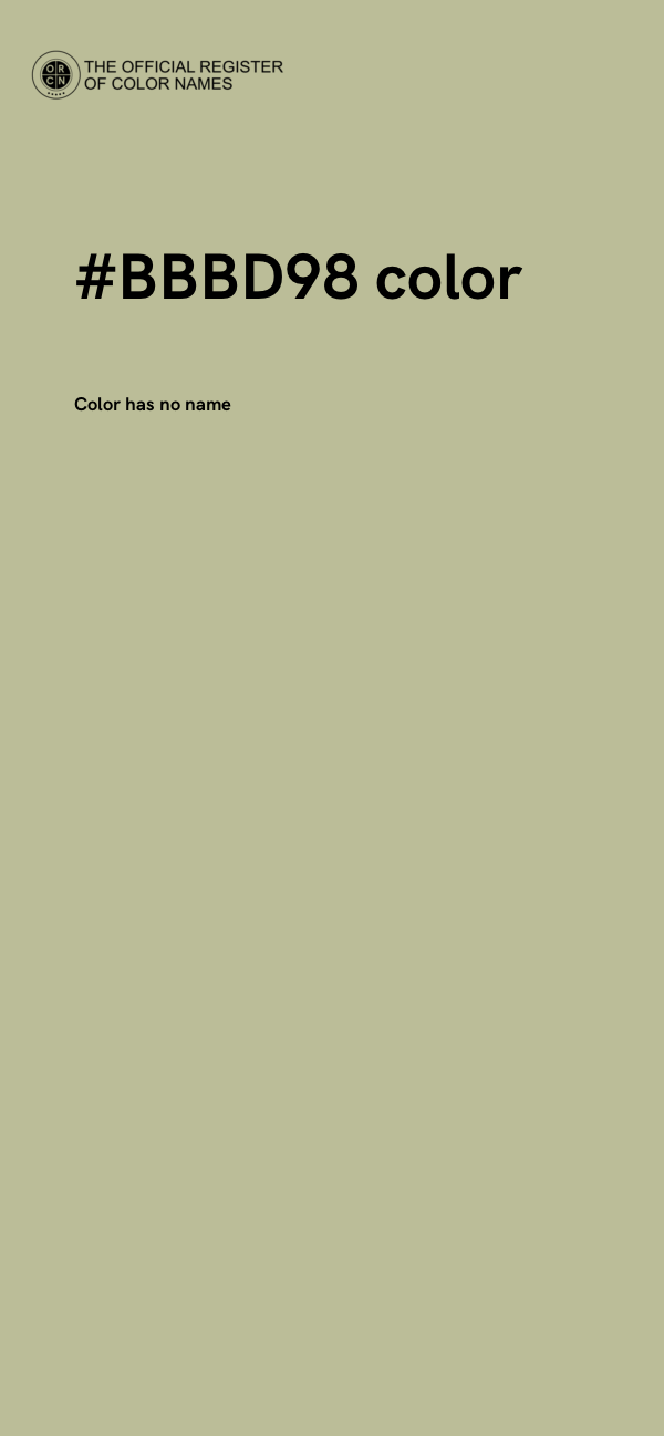 #BBBD98 color image