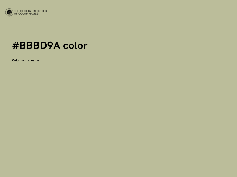 #BBBD9A color image