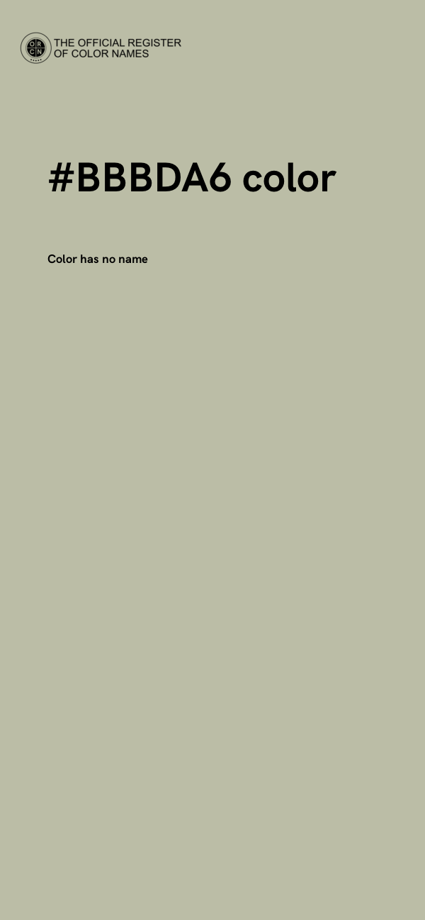 #BBBDA6 color image