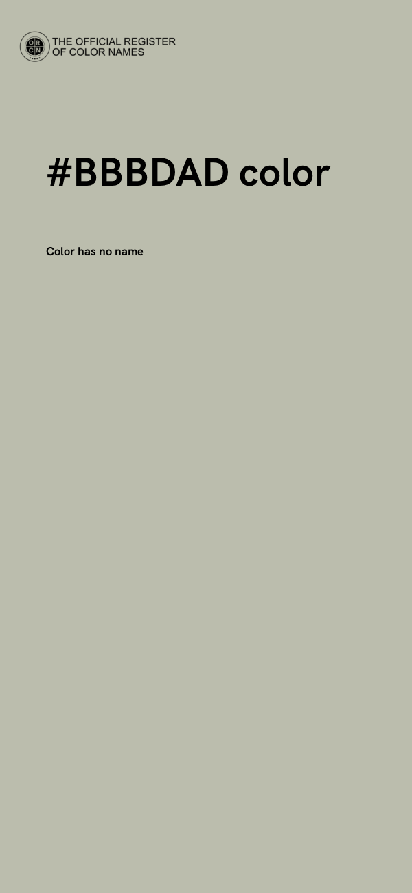 #BBBDAD color image