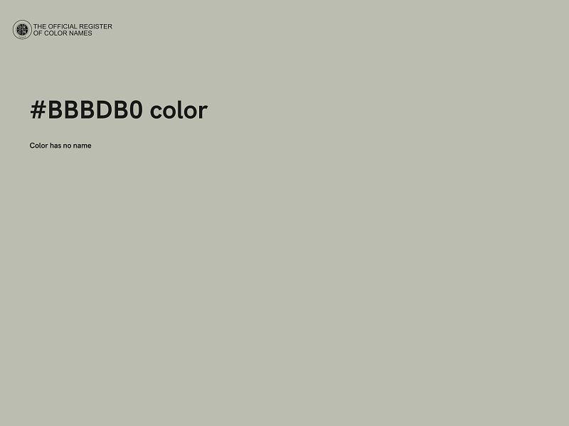 #BBBDB0 color image