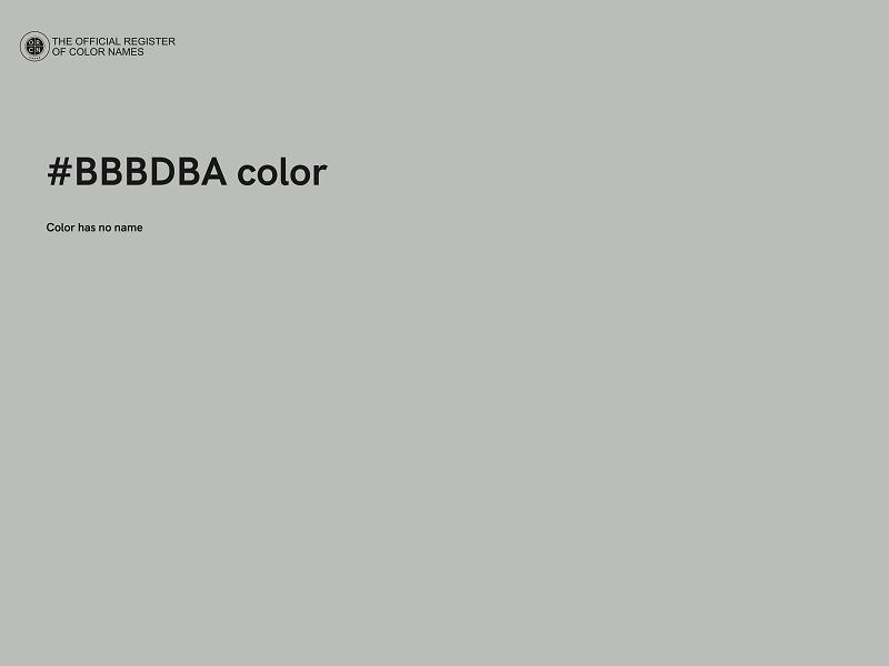 #BBBDBA color image