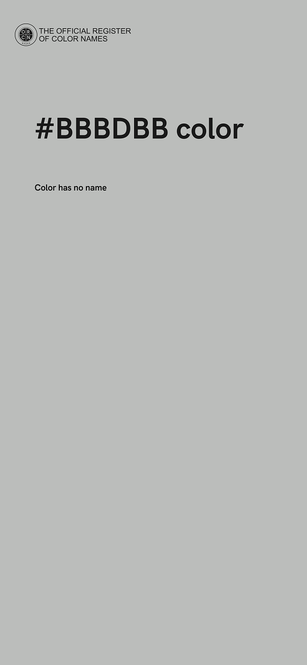 #BBBDBB color image
