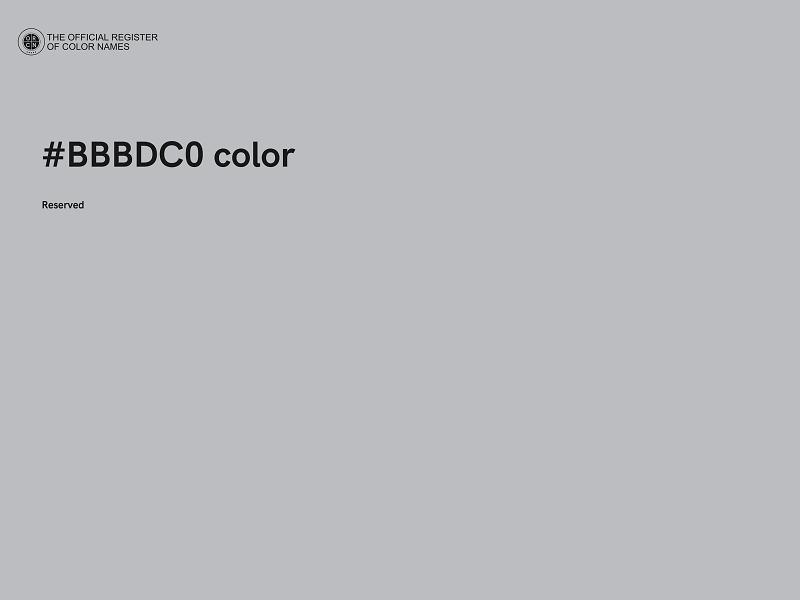 #BBBDC0 color image