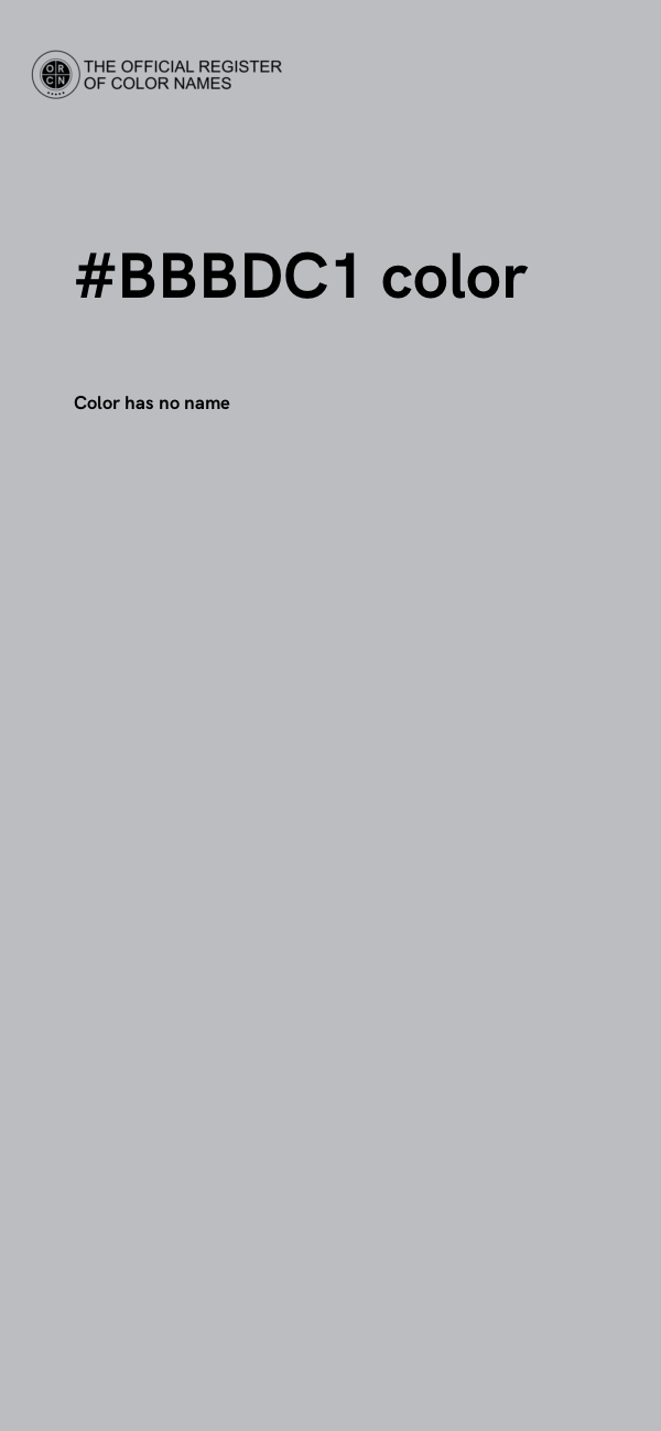 #BBBDC1 color image