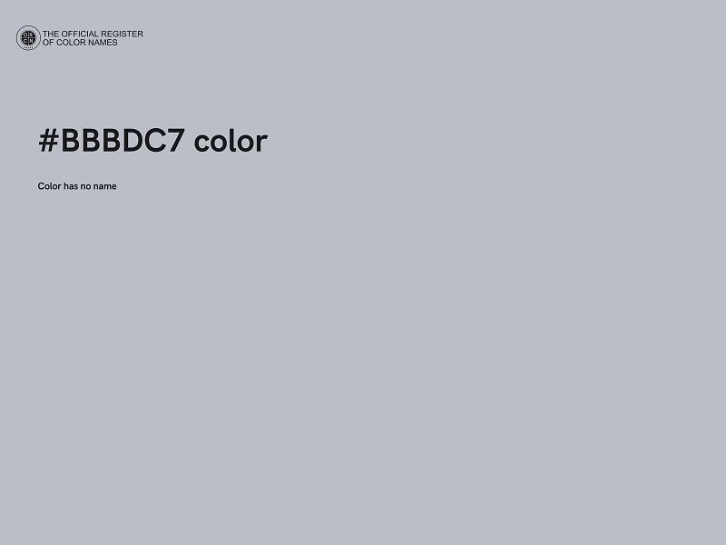 #BBBDC7 color image