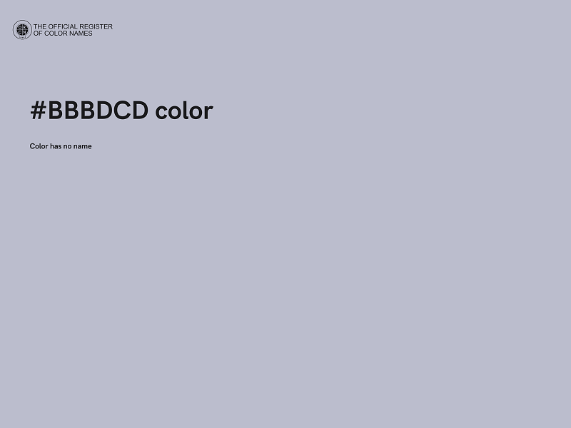 #BBBDCD color image