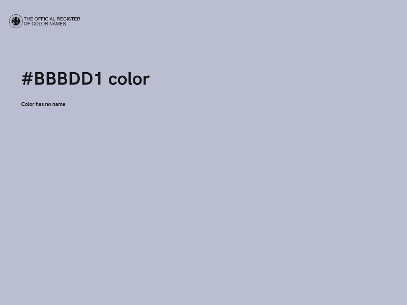 #BBBDD1 color image