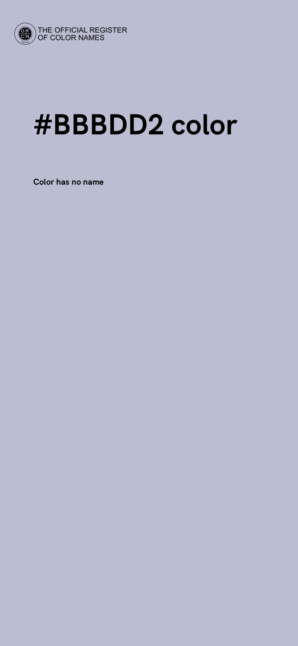 #BBBDD2 color image
