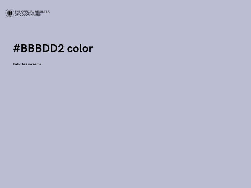 #BBBDD2 color image