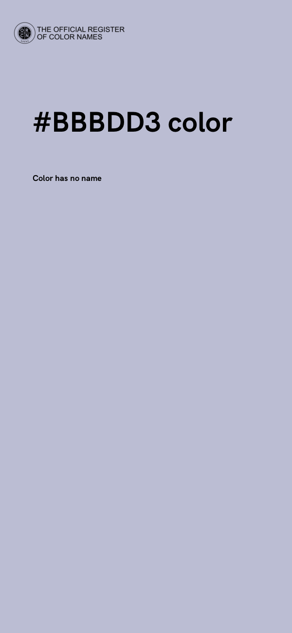 #BBBDD3 color image