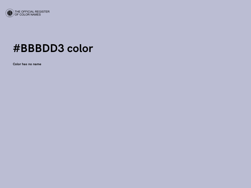 #BBBDD3 color image