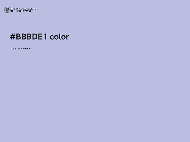#BBBDE1 color image