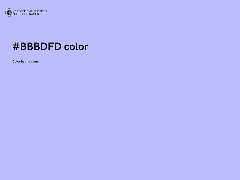 #BBBDFD color image