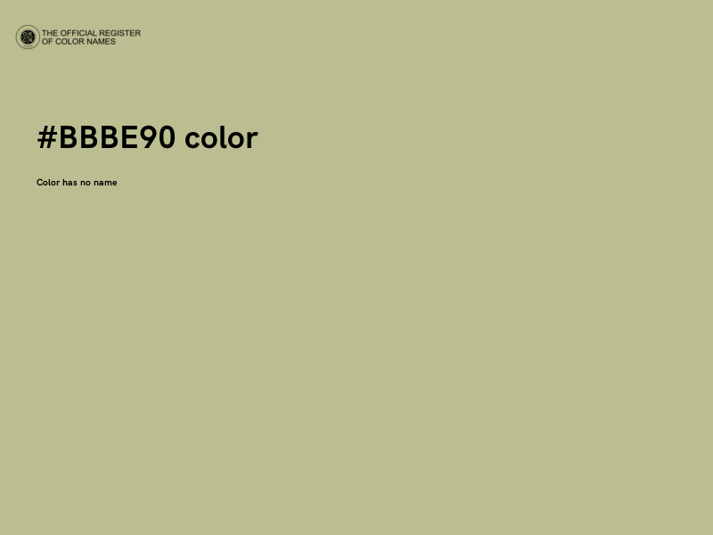 #BBBE90 color image