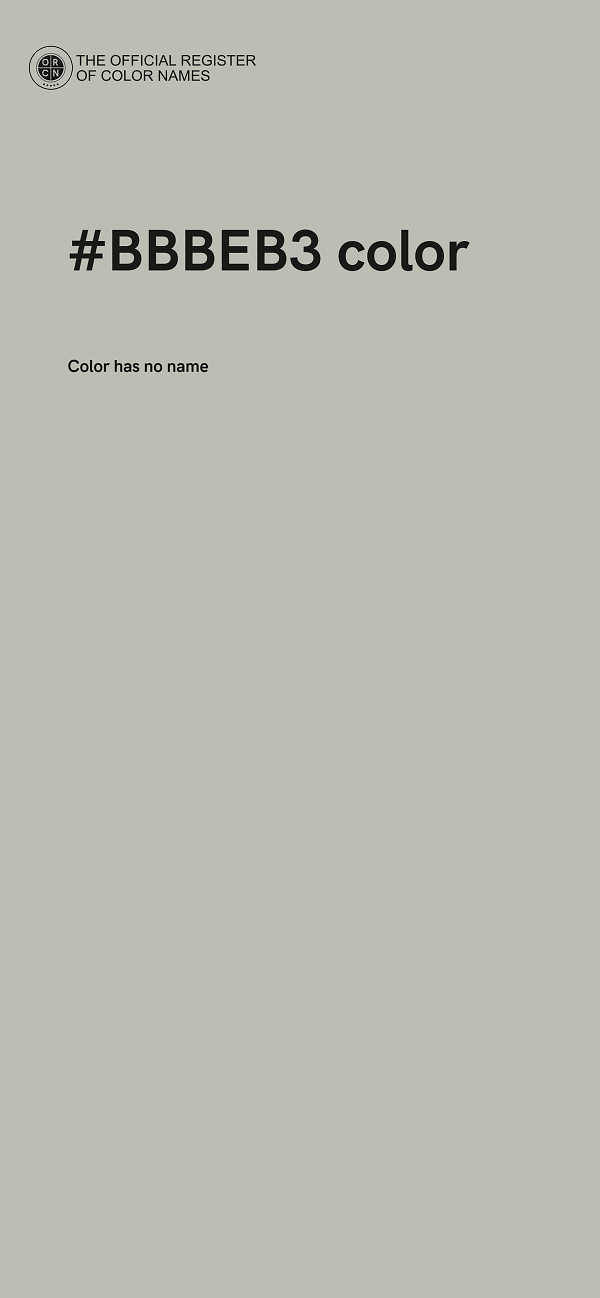 #BBBEB3 color image