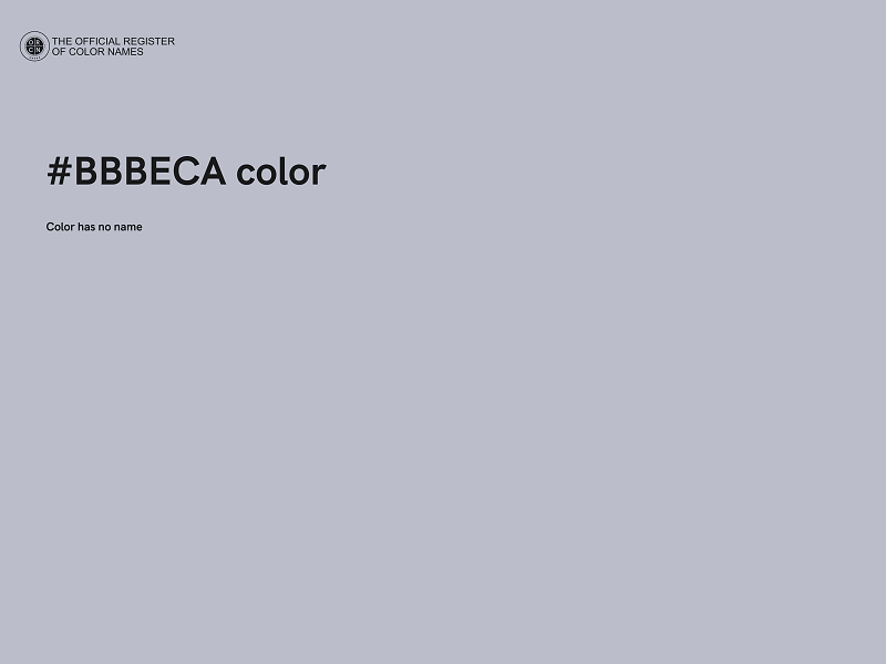 #BBBECA color image