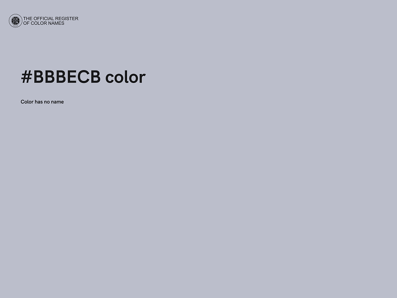 #BBBECB color image