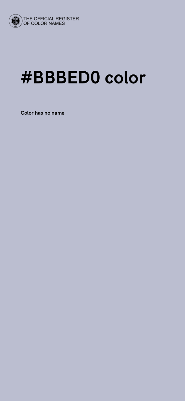 #BBBED0 color image