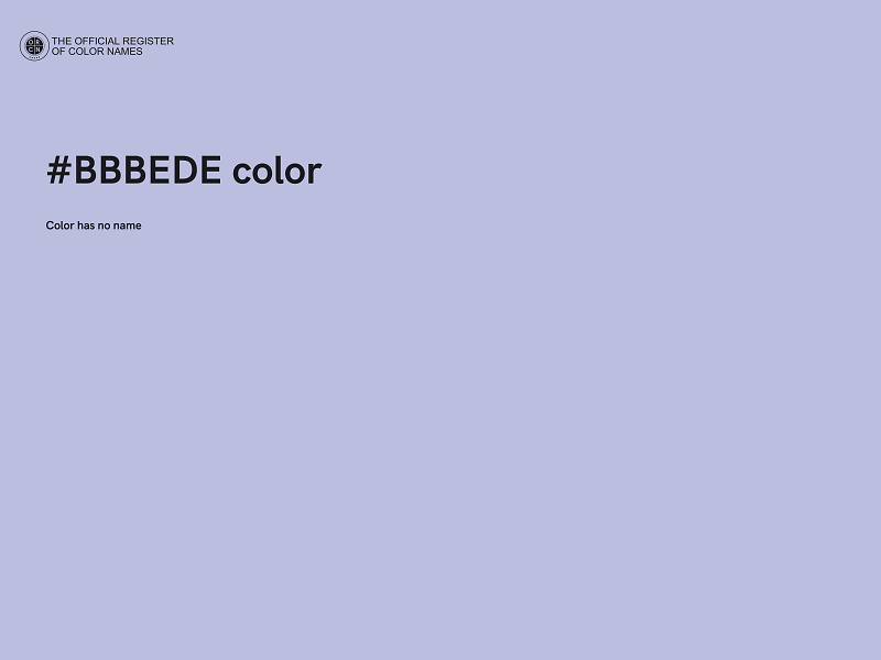 #BBBEDE color image