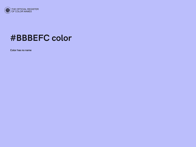 #BBBEFC color image