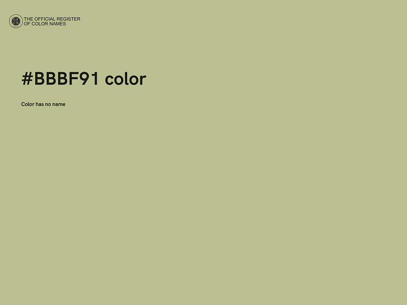 #BBBF91 color image