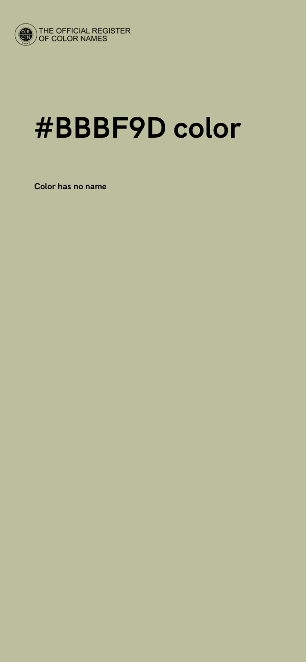 #BBBF9D color image