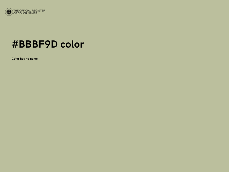 #BBBF9D color image