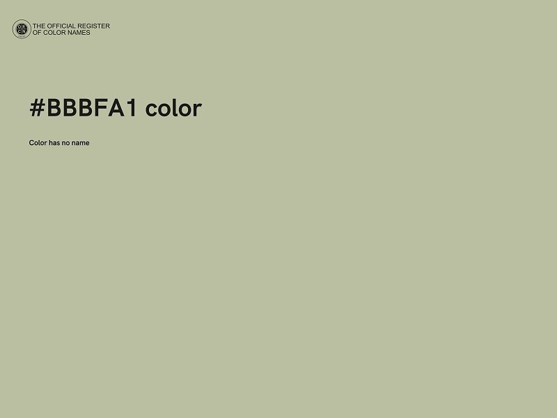 #BBBFA1 color image