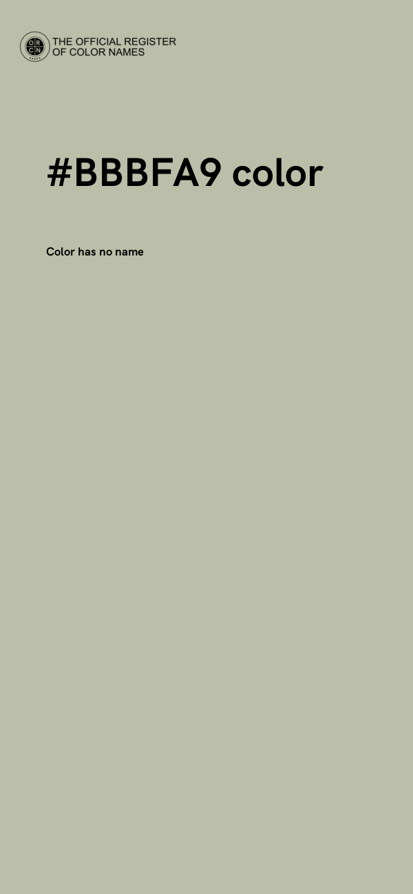#BBBFA9 color image