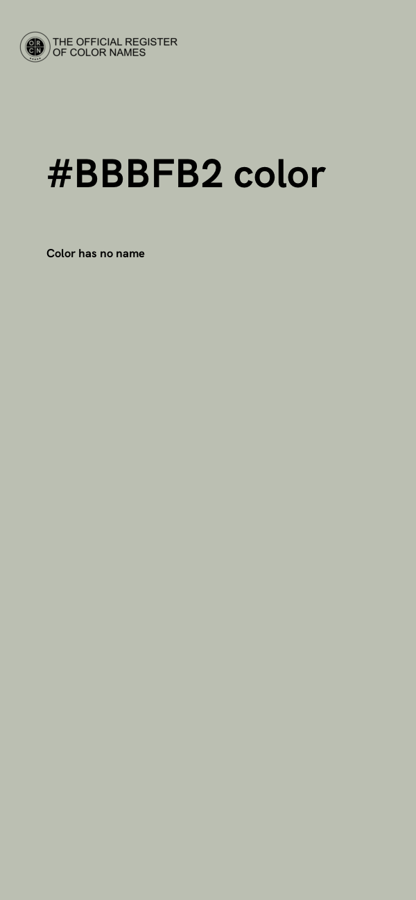 #BBBFB2 color image