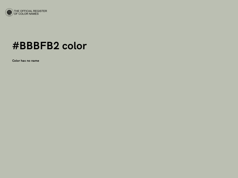#BBBFB2 color image