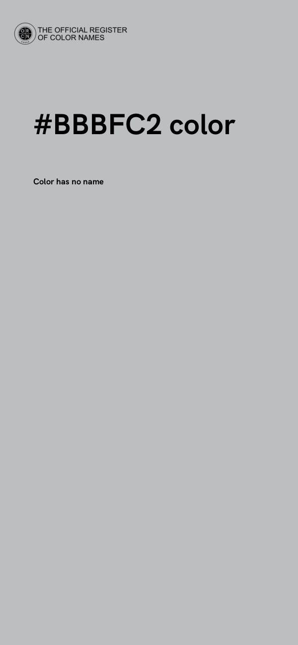 #BBBFC2 color image