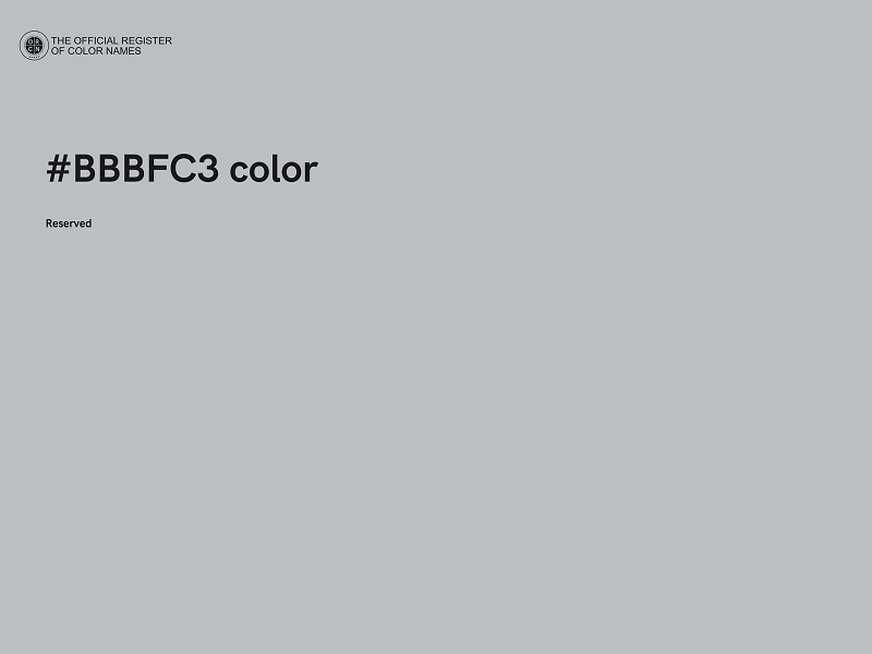 #BBBFC3 color image