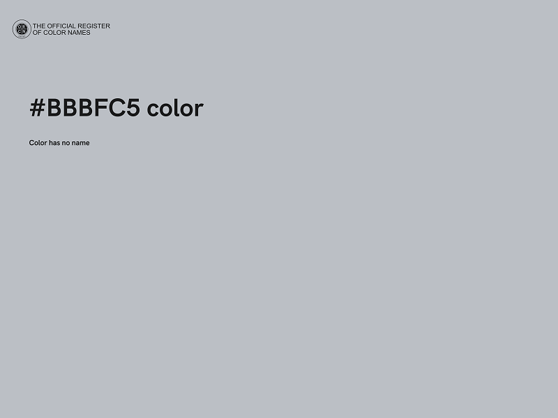 #BBBFC5 color image