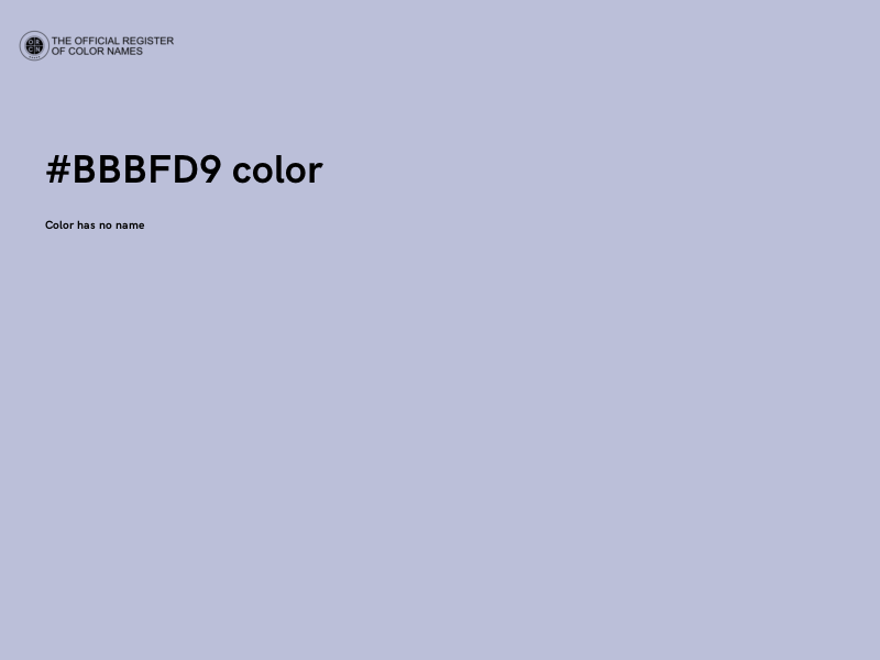 #BBBFD9 color image