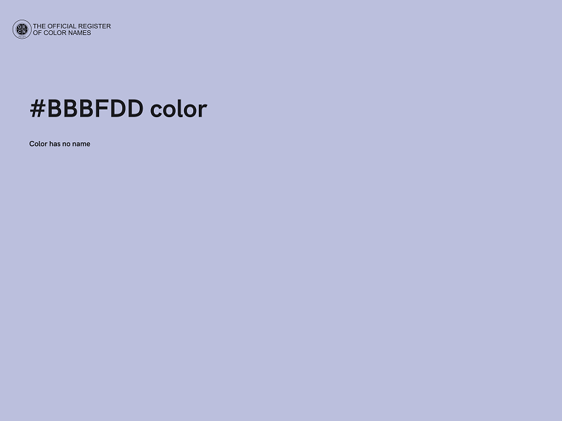 #BBBFDD color image