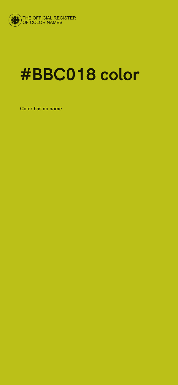#BBC018 color image